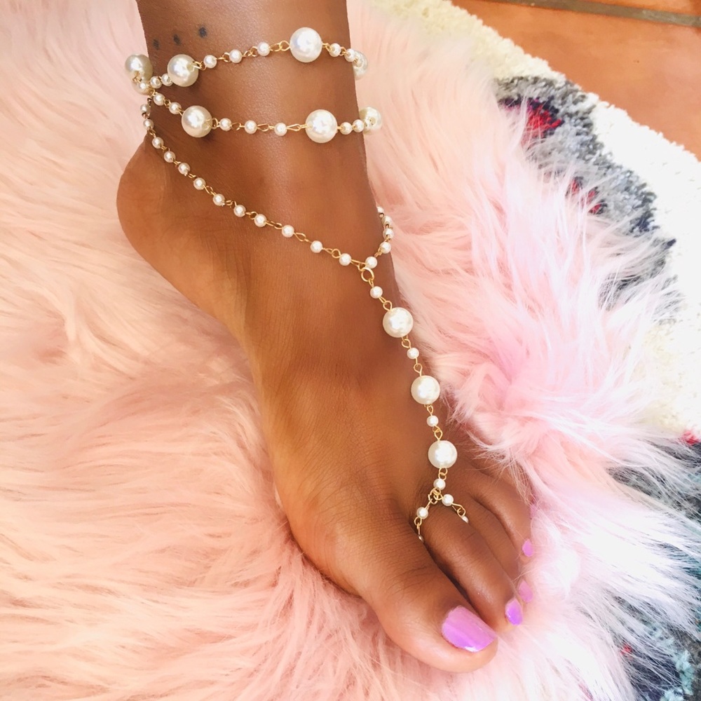Pretty Pearl Anklet - NEW